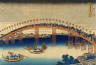 Katsushika Hokusai / Temma Bridge, Osaka, The Festival of Lanterns / about 1827 - 1830