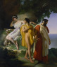 Raymond Auguste Quinsac Monvoisin / Telemachus and Eucharis / 1824