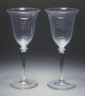 Steuben Glass / Pair of goblets / about 1950