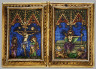 German / Diptych with Scenes of the Annunciation, Nativity, Crucifixion, and Resurrection / 1300-1325