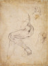 Made by Michelangelo Buonarroti / Sheet of Studies for the Libyan Sibyl / 1508-12