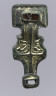 Anglo-Saxon / Pair of Miniature Square-Headed Brooches / First half 6th c.