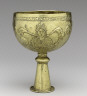 Byzantine / Goblet with Personifications of Rome, Constantinople, Alexandria, and Cyprus (?) / 8th c.