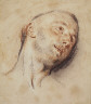 Made by Antoine Watteau / Head of a Man / ca. 1718