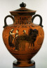 Attributed to Exekias / Neck-amphora (jar) with lid / ca. 540 B.C.