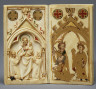 Northern French (carving)/German / Writing Tablet: Booklet with Scenes of the Passion / ca. 1300-1320