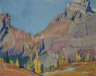 J.E.H. MacDonald / Mountain and Larches, Rocky Mountains / c. 1929