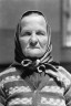 Lewis W. Hine / Czech Grandmother at Ellis Island / 1905, printed after 1919