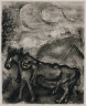 Marc Chagall / The Donkey Dressed in the Lion's Skin / 1927-1930, printed before 1952