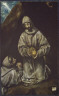 El Greco / St. Francis and Brother Leo Meditating on Death / c. 1600-1605