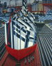 Edward Wadsworth / Dazzle-ships in Drydock at Liverpool / 1919