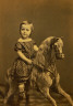 Alex Hesler / Girl on a Hobby Horse / ca. 1865