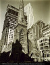 Berenice Abbott / Rockefeller Center, Collegiate Church of St. Nicholas in Foreground, from the series Changing NewYork / 1936