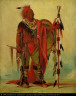 George Catlin / Keokuk (The Watchful Fox), chief of the tribe / 1835