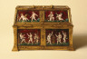 Couly II Noylier / Limoges Painted Enamel Casket:  Putti and Mottoes of Courtly Love / c.1539-after 1571