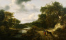 Jacob van Ruysdael / Landscape with a Footbridge / 1652