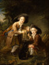 François-Hubert Drouais / The Comte and Chevalier de Choiseul as Savoyards / 1758