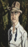 Alfred H. Maurer / Self-portrait with Hat / circa 1927