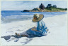 Hopper, Edward / (Jo Sketching at Good Harbor Beach) / (1923)-(1924)