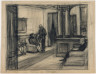 Edward Hopper / Study for Hotel Lobby / (1943)