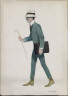 Hopper, Edward / (Walking Man with Cane and Briefcase) / (1906)-(1907)