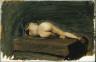 Hopper, Edward / (Reclining Female Nude, from Rear) / ca. 1902-1904