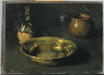 Hopper, Edward / (Still Life with Wine Bottle and Metal Bowl) / (1903)