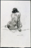 Edward Hopper / (seated nude) / ca. 1920