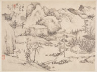 Landscape Album in Various Styles: Scenery of Mt. Chang-pai after Huang Kung-wang