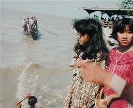 On the Breakwater at Kenceran Beach During Idul Fitri, Surabaya, from the portfolio Map of the East