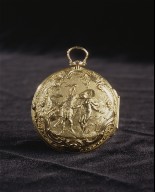 Pocket Watch in Gold Repous??e Case