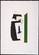 In White with Green Stripe