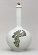 Sake Bottle with Three Figures: Arita Ware, Ko Imari Type (cover)