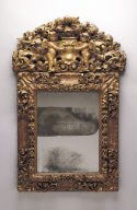 Crested Mirror Frame