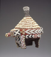 Bead-embroidered hat