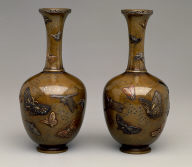 Bottle vase (one of a pair)