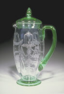 No. 14194 shape covered jug with 'Fontain' pattern