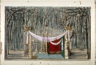 Forest Setting for Act I, Le Coup, Les Ballets de Paris de Roland Petit