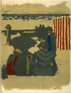 Saint-Jean-de-Luz: la plage (St. Jean de Luz: the beach), p. 49, from the book Prints from the Mourlot Press
