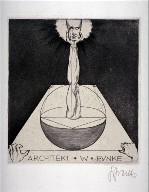 Architekt W. Funke, (One of 10 Book Plate Etchings)