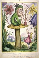 Alice in Newdealand , cartoon design for for Life Magazine