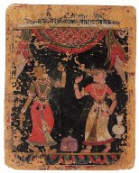 Deceived Heroine (Vipralabdha), Nayika Painting Appended to a Ragamala (Garland of Melodies)
