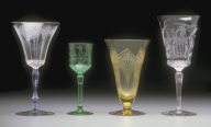 'No. 15039' shape wine glass with 'Vogue' pattern decoration