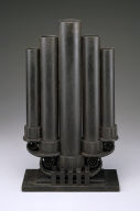 Black Pipe Vase
