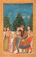 Prince with Two Ladies and a Female Musician