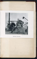 Artist's ledger - Book I: clipping portrait of the artist by Berenice Abbott (hinged to frontispiece)