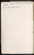 Artist's ledger - Book I: verso of title page