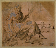 Seated Woman with Spindle
