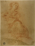 Woman Seated on Clouds