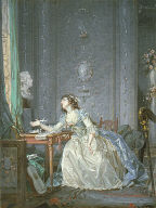 Interior with a Portrait of a Young Lady before a Bust